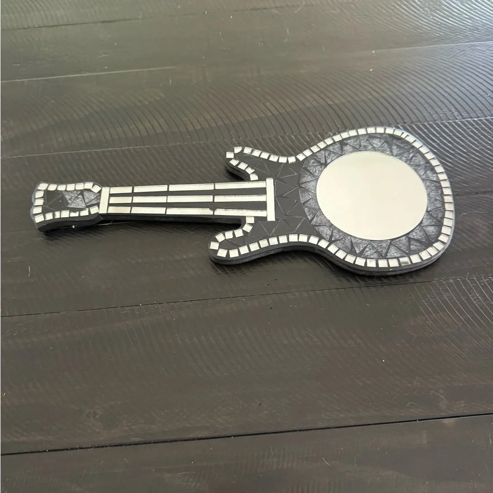 Guitar Shaped Mosaic Mirror